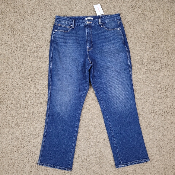 Good American Jeans Good American Good Curve Western Yoke High